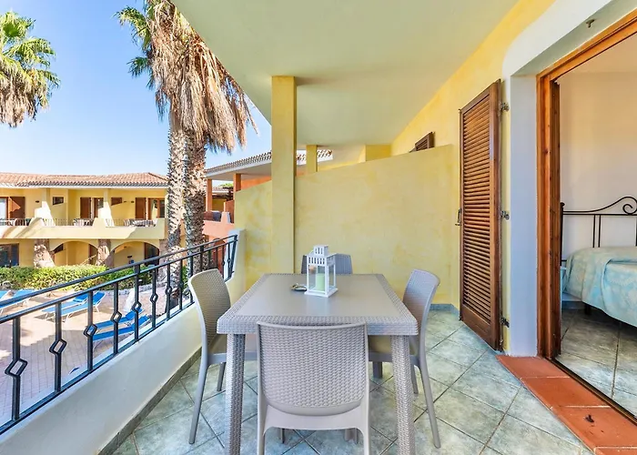 Isa-apartments With Air Conditioning And Outdoor Private Space In With Swimming-pool In Palau, Only 150 Meters From The Sea
